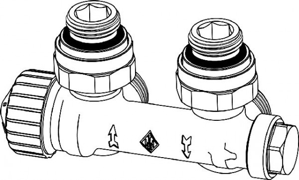 HEIMEIER Ventil Multilux Zweirohr R 1/2" Eck